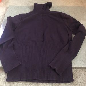 Women’s purple turtleneck